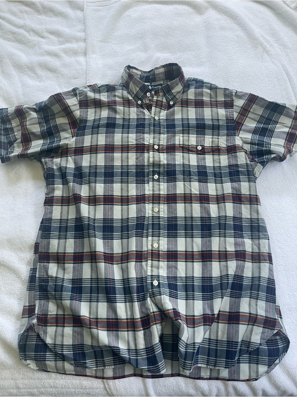 Ralph Lauren Plaid Short Sleeve Shirt Bundle-size Large - Picture 2 of 11